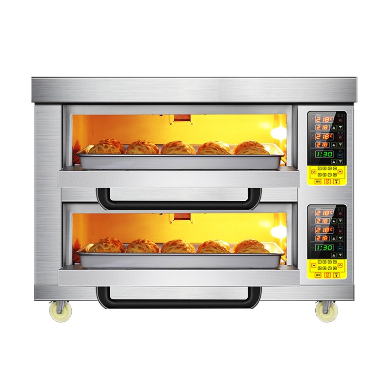 世麦(WORWHEAT) 双层电烤箱商用 披萨面包蛋糕月饼烤鸡烤肉大容量焗炉一层一盘单层单盘烤炉大型烘焙店设备全套