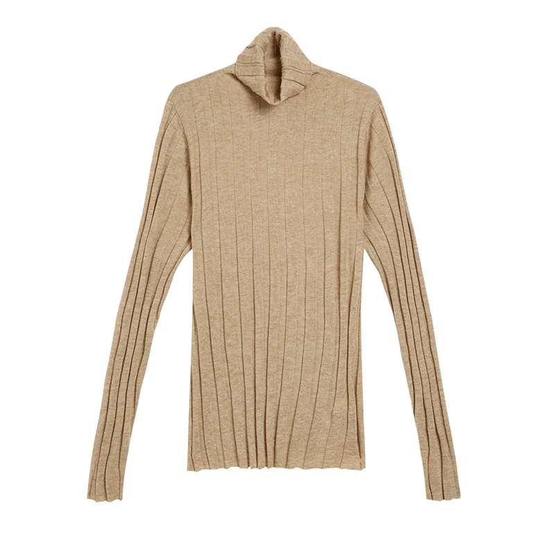 金菊秋冬新款毛衣纯色打底自由领羊毛衫女