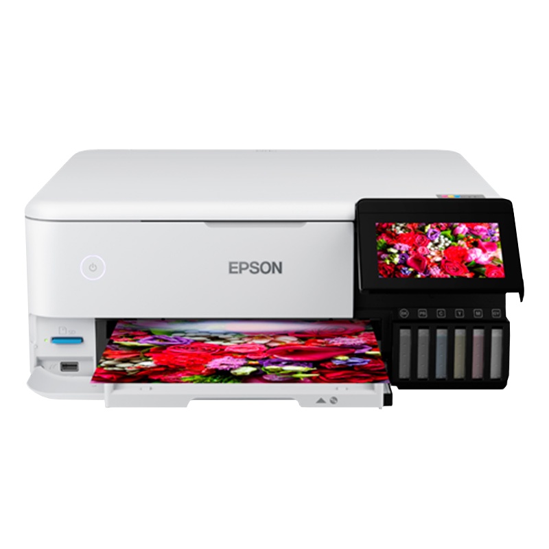 爱普生(EPSON)L8168 墨仓式6色照片打印机 原装连供 (打印/复印/扫描/无线/自动双面打印) 套餐二