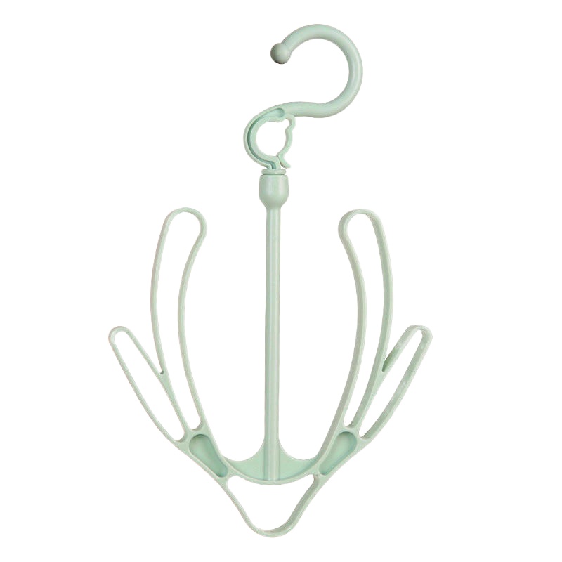 1-10个装防风晒鞋架阳台挂鞋架晾鞋架晒鞋子挂钩晾晒架凉鞋架神器 北欧绿色 1个体验装