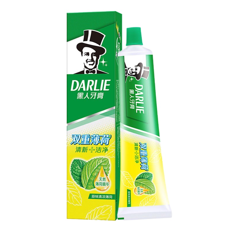 SNWQ黑人双重薄荷牙膏225g*2