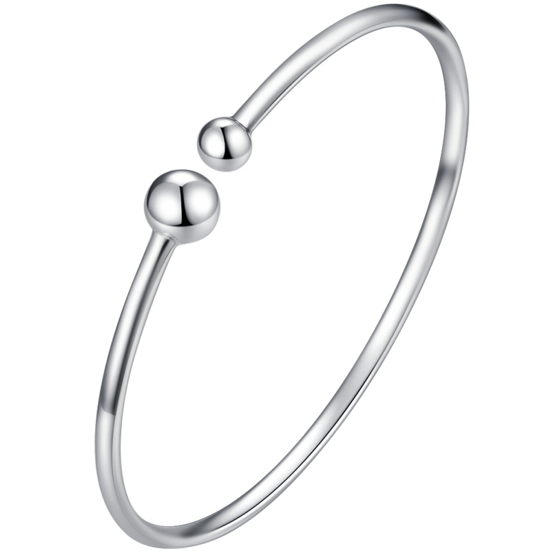 周大生pt950铂金手镯 新款正品 白金抛光时尚手镯女款 优雅