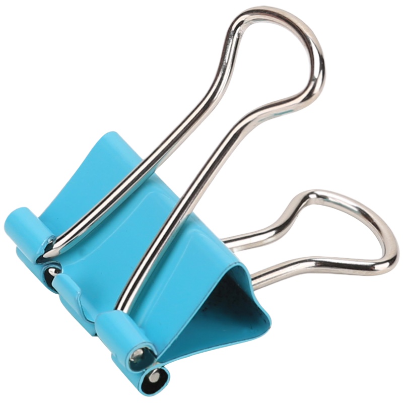 得力(deli)高品质8555 彩色长尾票夹 19mm(筒装) (混10筒售