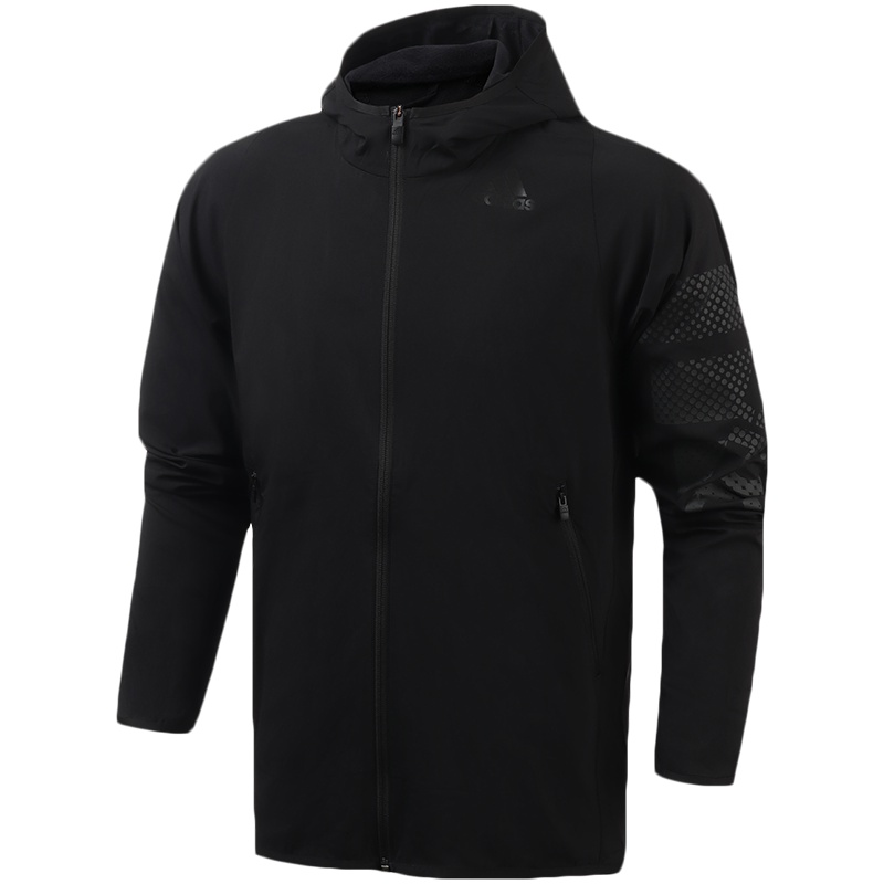 【自营】阿迪达斯男服外套梭织连帽夹克综合训练服装EA2807