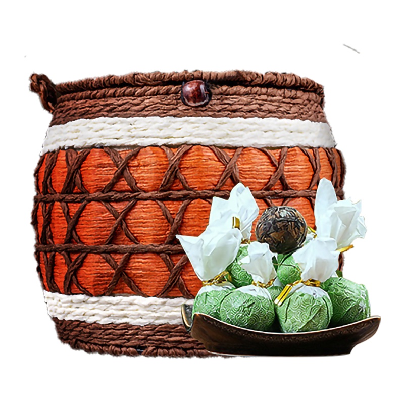 痴福 陈皮白茶小茶饼茶包老白茶寿眉贡眉龙珠球新会茶叶陈皮饼干茶500g