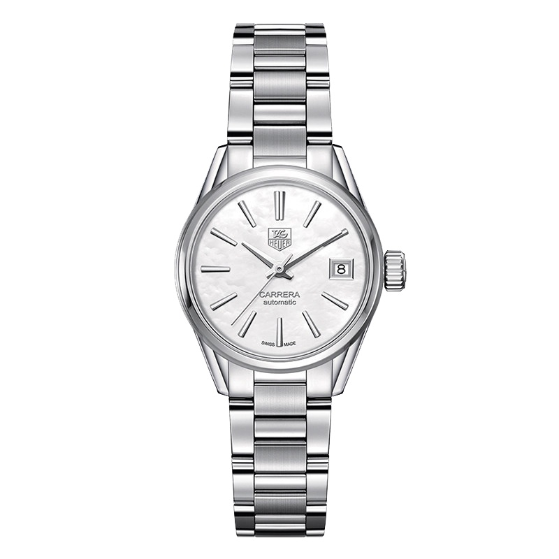 泰格豪雅(TAG Heuer)瑞士手表 卡莱拉系列自动机械女士手表WAR2411.BA0776