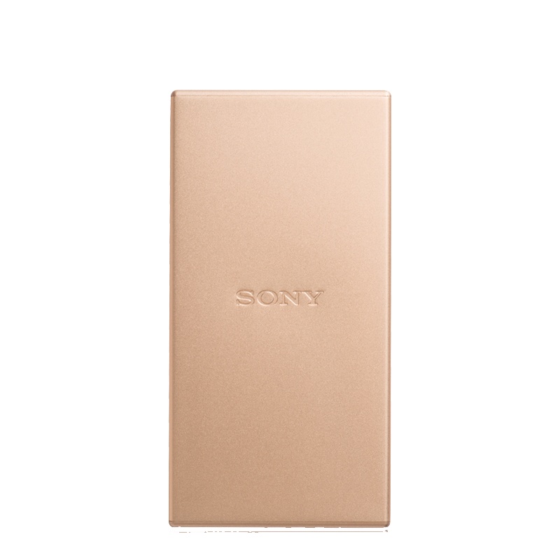 索尼(SONY) CP-SC10 (淡金色)10000毫安 铝制机身 适用于USB Type-C接口 移动电源 充电宝