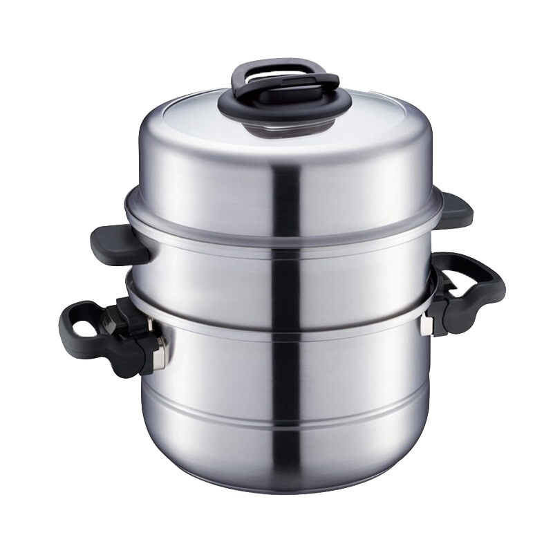 苏泊尔(SUPOR) 三层 蒸锅SZ28T1 304不锈钢蒸笼大蒸锅 蒸馒头蒸鱼蒸馍 家用汤锅蒸锅两用 28cm口径