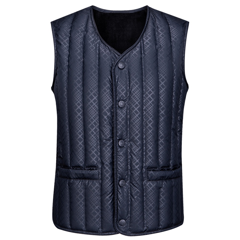 雪中飞羽绒马甲中老年款秋冬羽绒服男士保暖坎肩内胆大码马夹背心