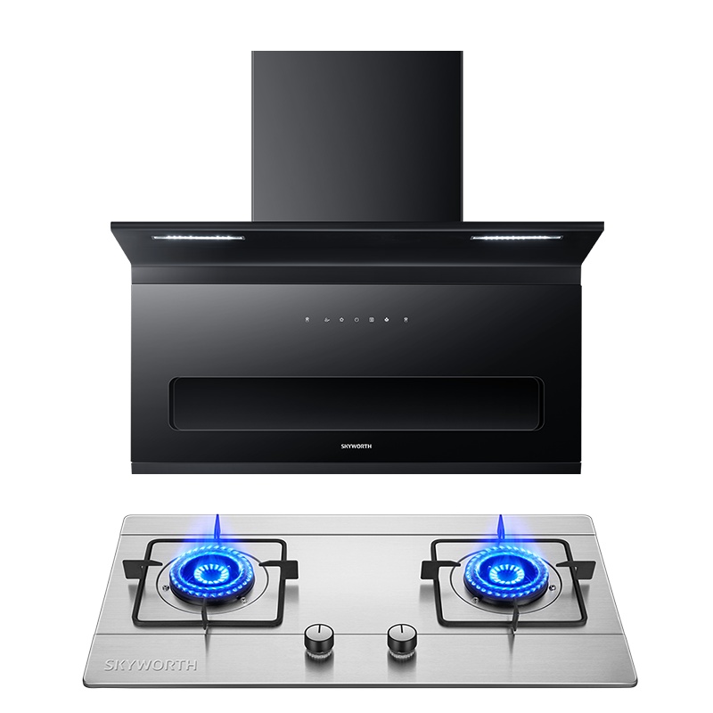 创维(SKYWORTH)油烟机灶具套装 烟灶套装 7字型抽油烟机燃气灶套装 Y9+Z31液化气