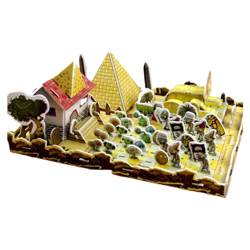 舒弗(LACHOUFFE)植物大战僵尸玩具2立体拼图大号3D立体拼图全套11款