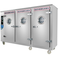 圣托(Shentop)远红外线高温可视玻璃 商用消毒柜 201不锈钢三门 饭店厨房消毒碗柜 RTP1700-Z31