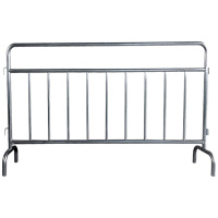 创世人 不锈钢护栏可移动道路交通安全铁马围栏移动角隔离栏市政分流防护杆1×2m