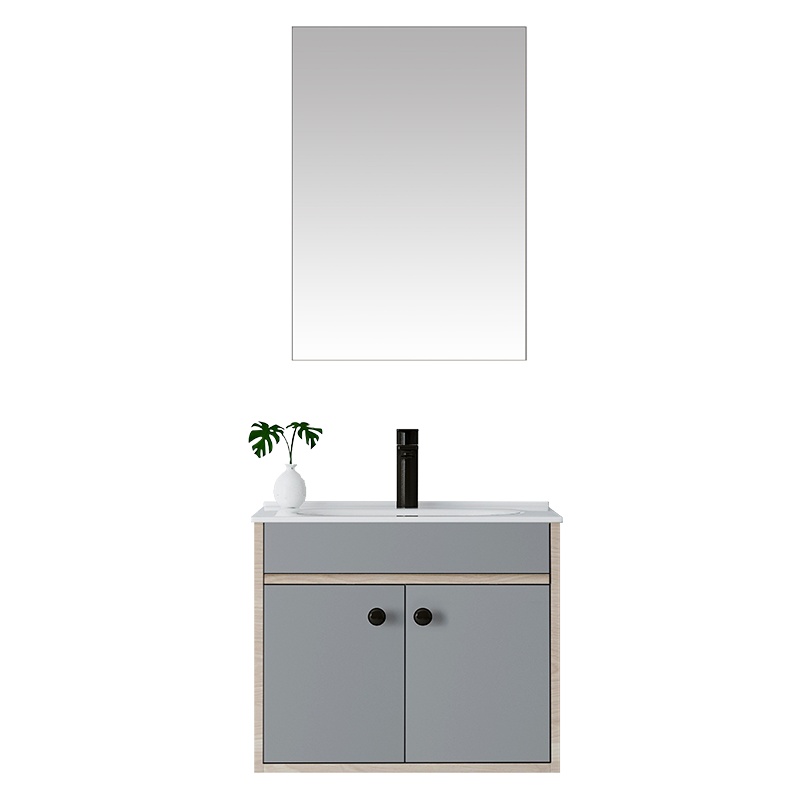 安华官方工业风浴室柜吊柜组合小户型现代简约洗脸洗手洗漱台池卫浴卫生间台上盆柜实木浴柜组合套装