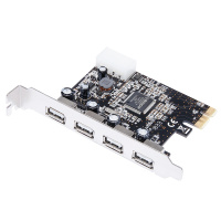 魔羯(MOGE)PCIEx1转4口USB2.0扩展卡 MC2028 MOSCHIP芯片
