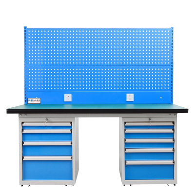 尔迈 重型钳工工作台防静电操作台工厂车间多功能维修工具台 1.8米 H款