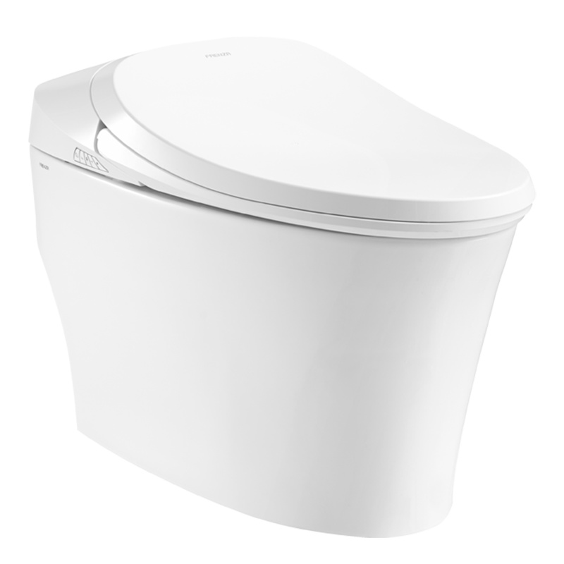 法恩莎卫浴智能马桶一体式全自动虹吸冲水烘干即热家用坐便器F1-2智能坐便器