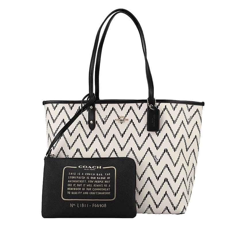 COACH 蔻驰 托特包手提包女包 女士手提单肩双面托特包