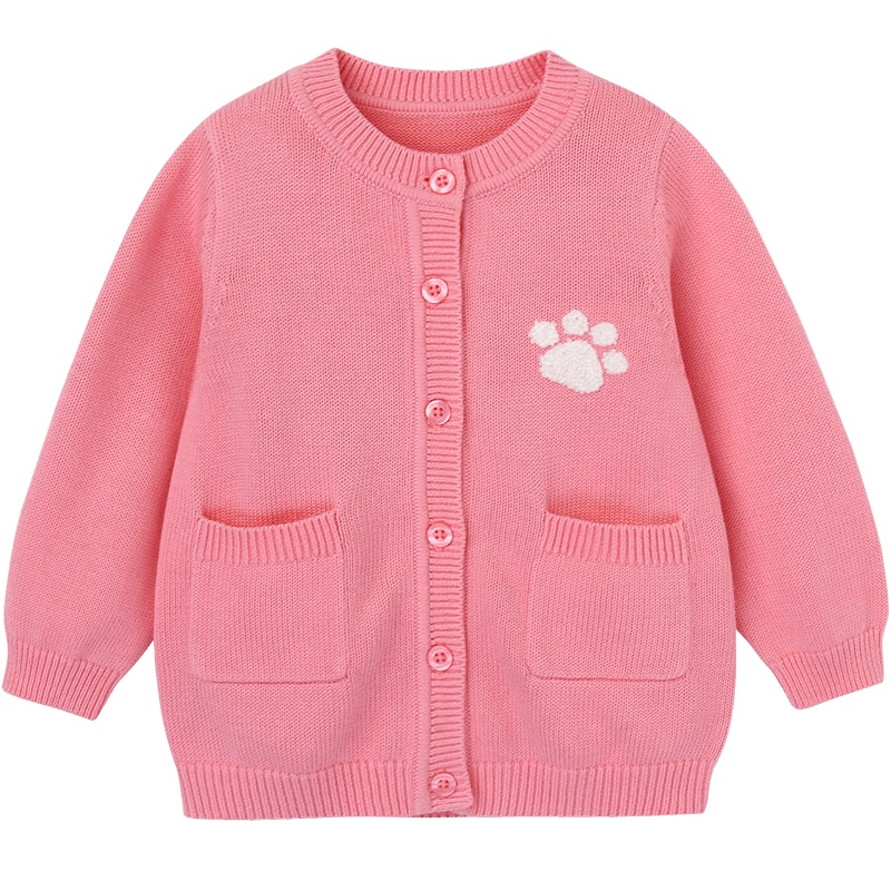 英氏童装儿童外套宝宝圆领长袖外套YRWBJ30457A01