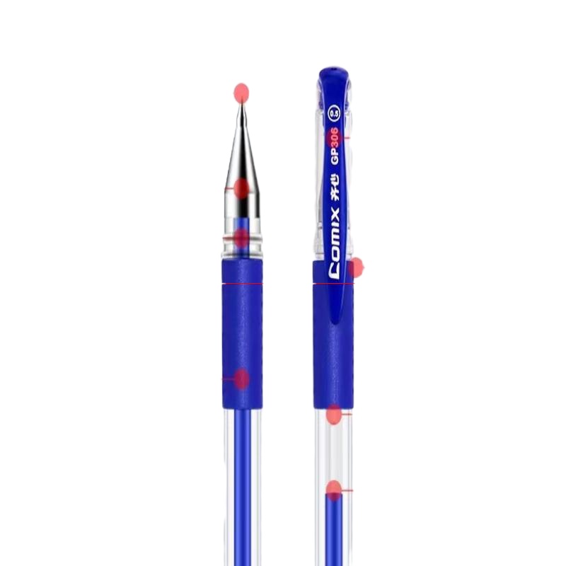 齐心 GP6600 经典办公用笔 0.5mm 红