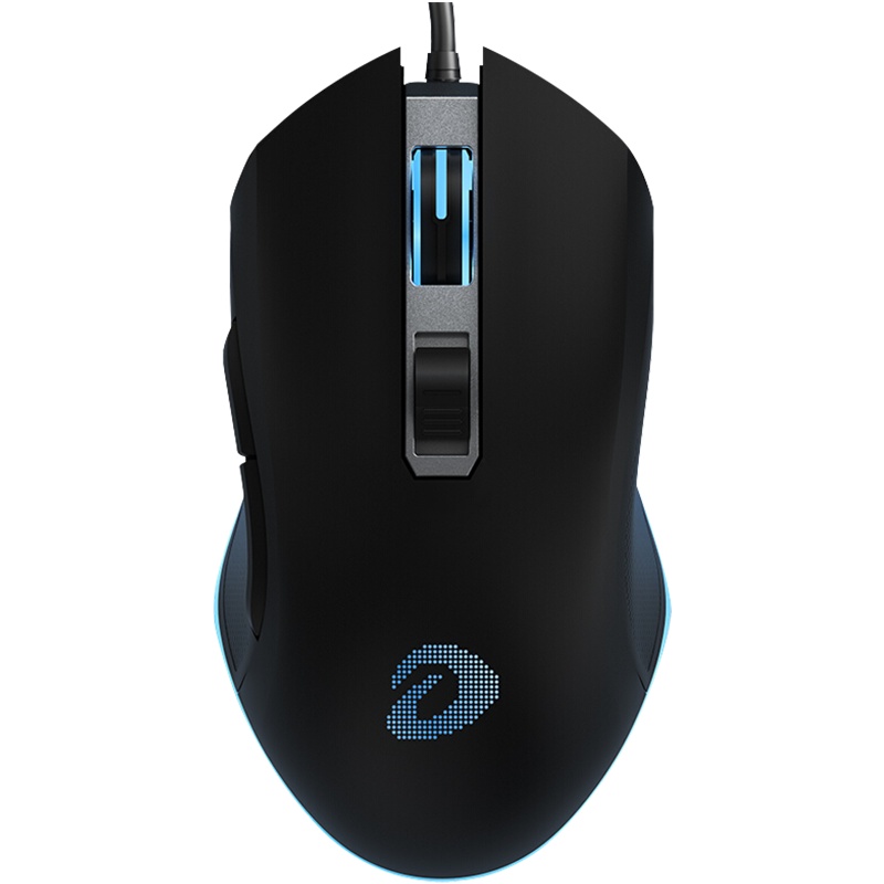 达尔优EM905有线电竞游戏鼠标发光牧马人CF电脑笔记本台式apex英雄/吃鸡辅助/LOL宏编程蝰蛇IG和平精英RGB