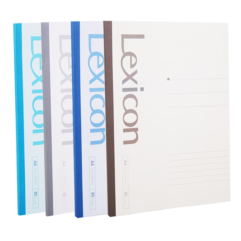 得力(deli)23208 A4/80页无线装订本 6本 笔记本日记本办公记事本软面抄笔记本/记事本