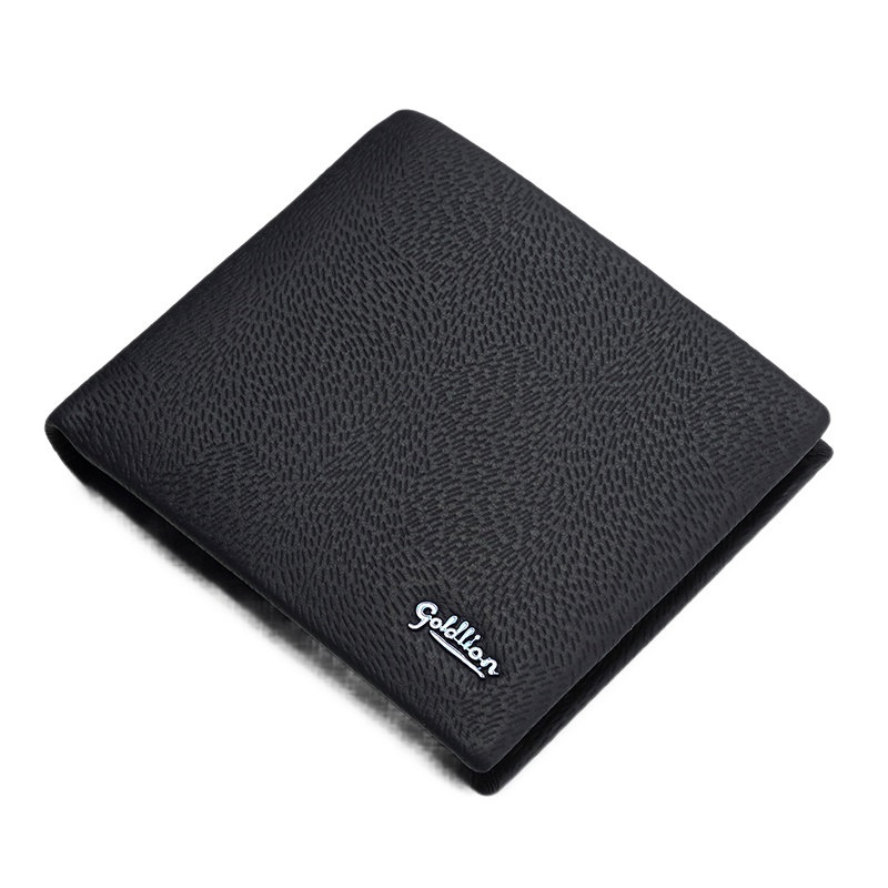 金利来(GOLDLION)男士钱包 男式头层牛皮钱夹休闲时尚男款票夹短款