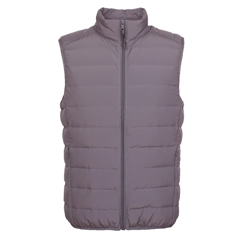 鸭鸭轻薄款羽绒服男士大码羽绒内胆男装轻便冬装无领马甲背心