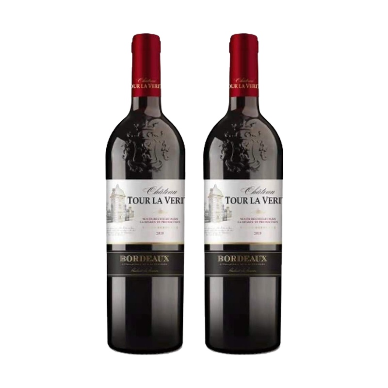 [年货礼盒]探秘之旅AOC波尔多干红葡萄酒750ml法国原瓶原装进口红酒 两支礼盒装 婚宴送礼宴请用酒