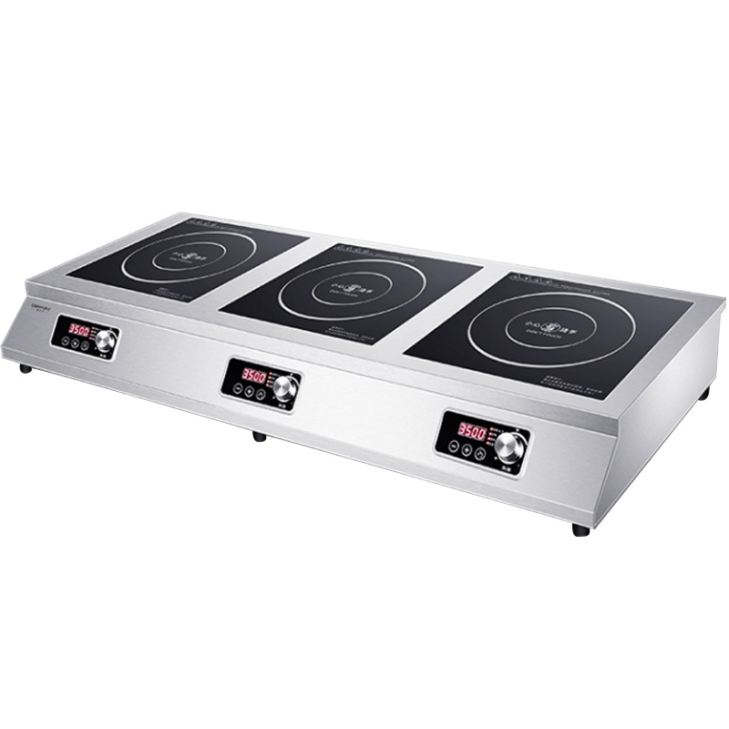 德玛仕 DEMASHI 大功率商用电磁炉三头炉 3500W台式多眼电磁灶爆炒 多头电磁炉三头电磁炉IH-TT-105P3