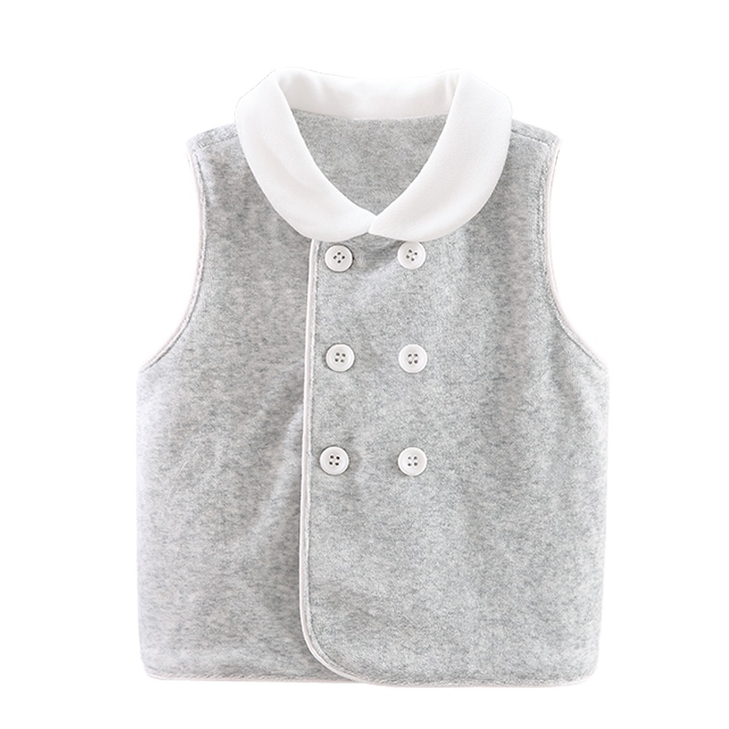 Aengbay婴儿舒适亲肤马甲冬季宝宝外穿天鹅绒马夹潮款洋气