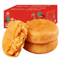 【第二件半价】欧贝拉(Obera) 中式糕点 饼类 原味1000g(肉松饼福建特产传统点心)