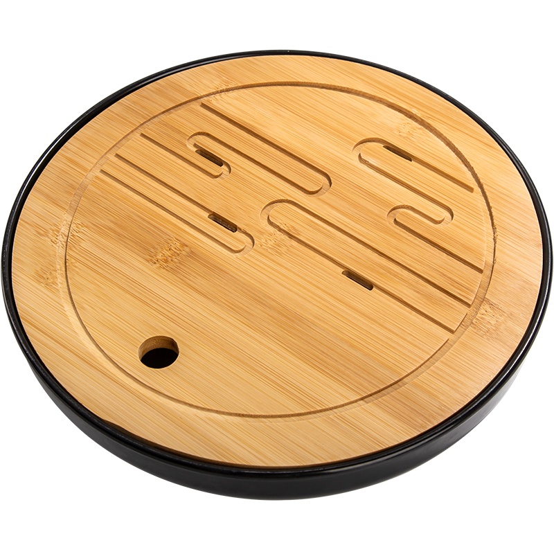 天喜茶盘家用功夫茶具托盘竹茶台茶托现代简约套装沥水盘小型茶海杯托