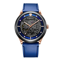 拓非瑞士机芯简约手表 男士时尚防水石英男表精钢壳带睿智系列潮表学生钢带款TV002G