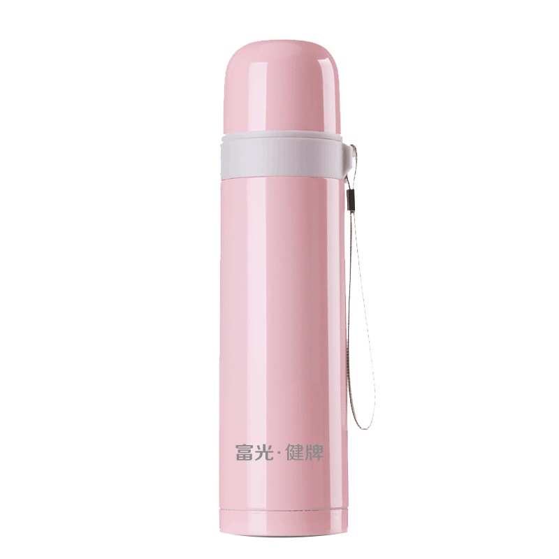 富光 保温杯男女士大容量304不锈钢长效保温便携提绳户外杯子500ML