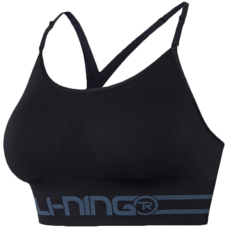 李宁运动胸衣女士春季新款训练系列低度支撑弹力紧身运动内衣