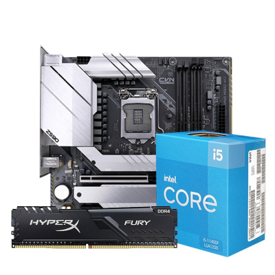 七彩虹CVN Z590M GAMING PRO V20+i5-11400F CPU+Fury 3200 8G主板套装