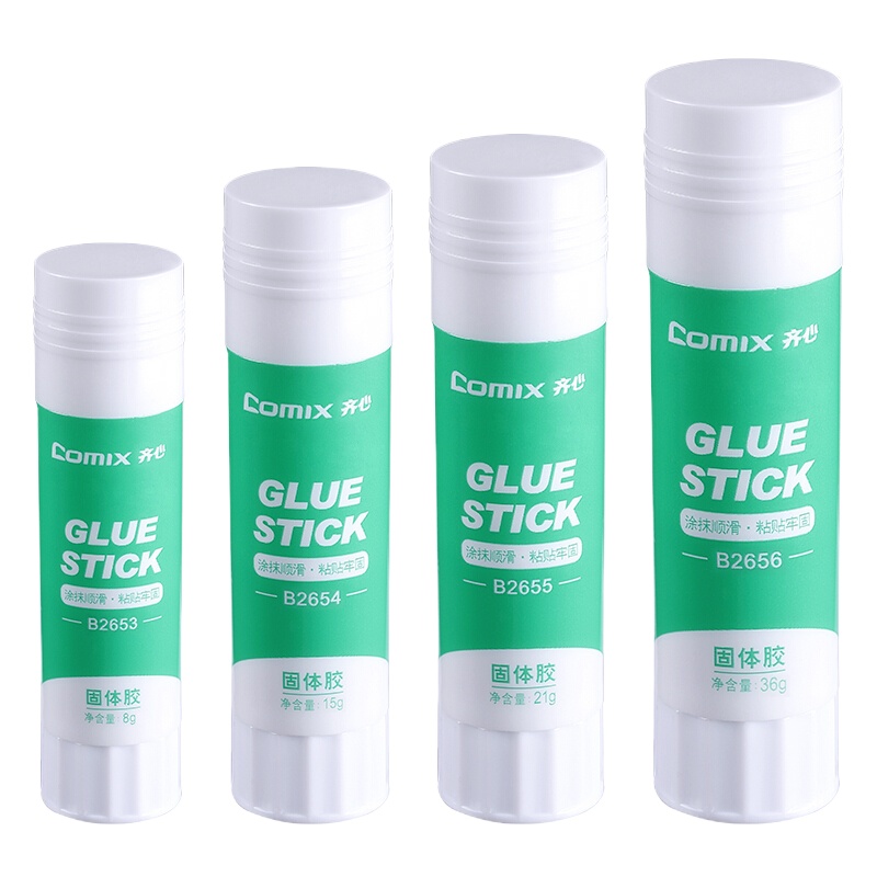 齐心 B2656 固体胶(PVA36g) 白 (12瓶 )