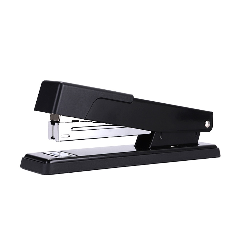 得力(deli)0360办公简约订书机轻松装订旋转钉板20页装订页数24/6 黑色