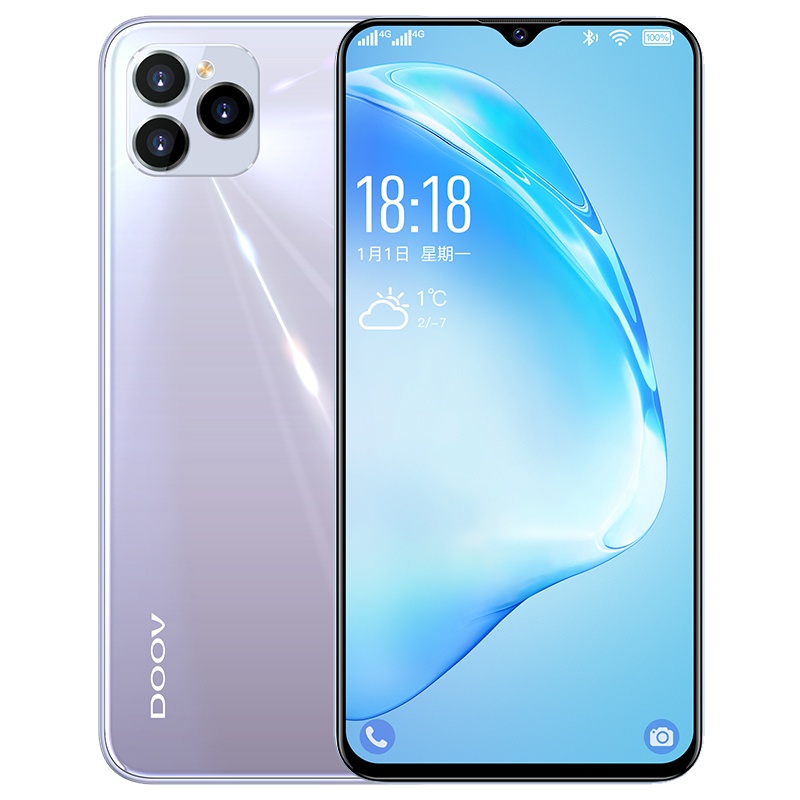 朵唯D19 Pro智能手机八核渐变玻璃6.2水滴全面屏游戏拍照大屏老人学生4G全网通 翡冷翠(64GB)