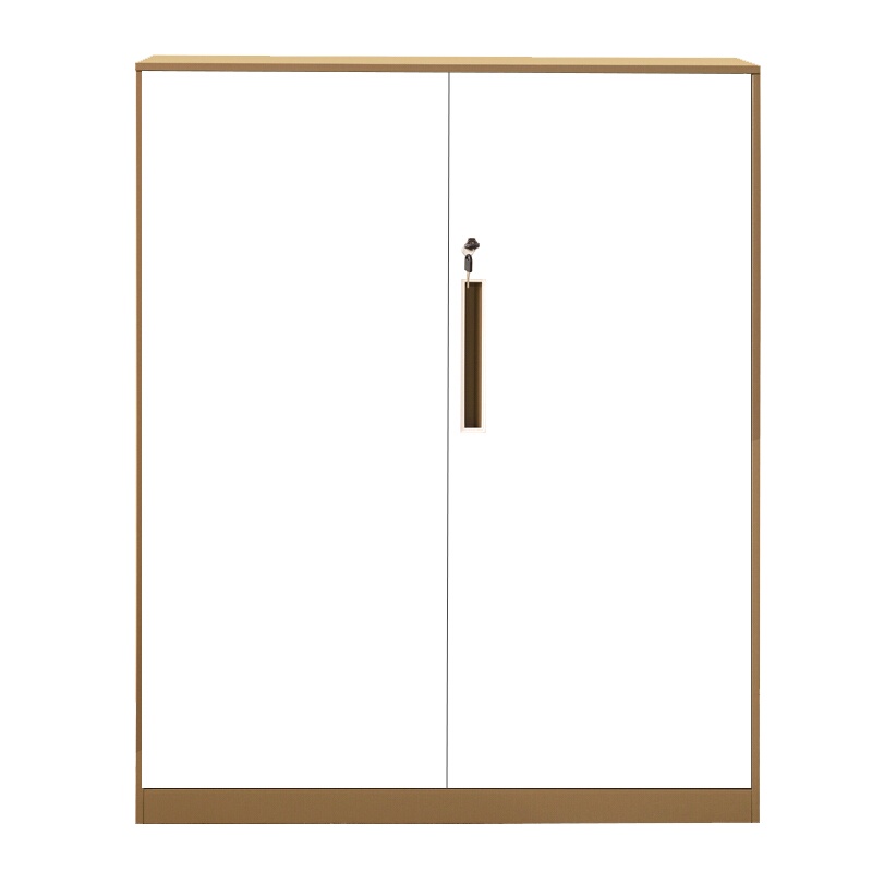 卓澳(ZHUOAO)文件柜铁皮柜办公柜档案柜资料柜带锁凭证柜财务柜矮柜铁门对开咖啡色0.8mm