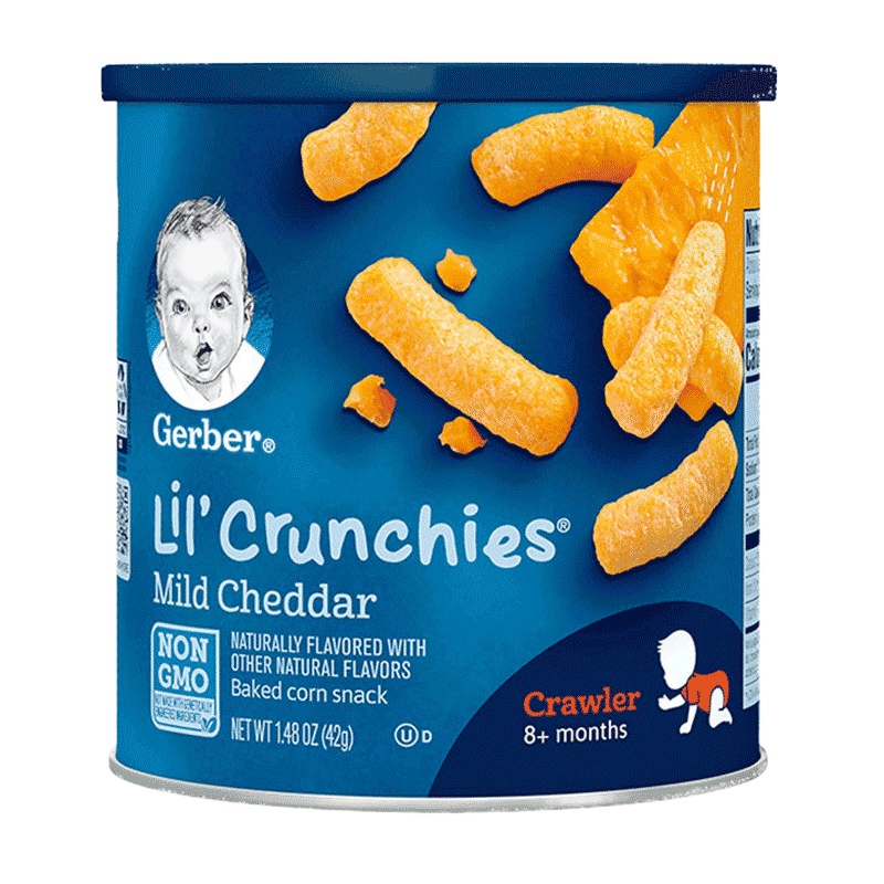 [临期]嘉宝(Gerber)奶酪口味泡芙条膨化 3段 42g/桶装 宝宝零食点心 原装进口 8个月以上