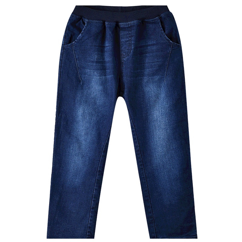 铅笔俱乐部童装2019秋冬新款男童加厚牛仔裤儿童长裤中大童牛仔裤