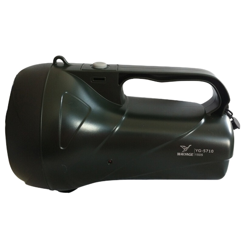 雅格(YAGE) YG-5710 LED强光手电筒充电远射手提灯防水巡逻探照灯 3000ma(七包服务)