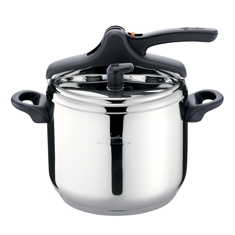 拉歌蒂尼(LAGOSTINA)意大利原装进口7L不锈钢快锅防爆高压力锅纪念款燃气灶电磁炉通用15分钟煮米饭