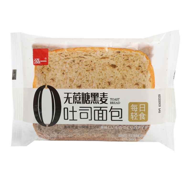 泓一无蔗糖黑麦夹心吐司面包整箱4斤