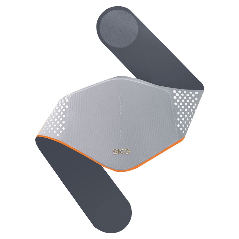 七夕生日礼物 SKG腰部按摩器 W5 浅蓝色护腰热敷腰腹部舒缓疲劳姨妈按摩腰椎仪器