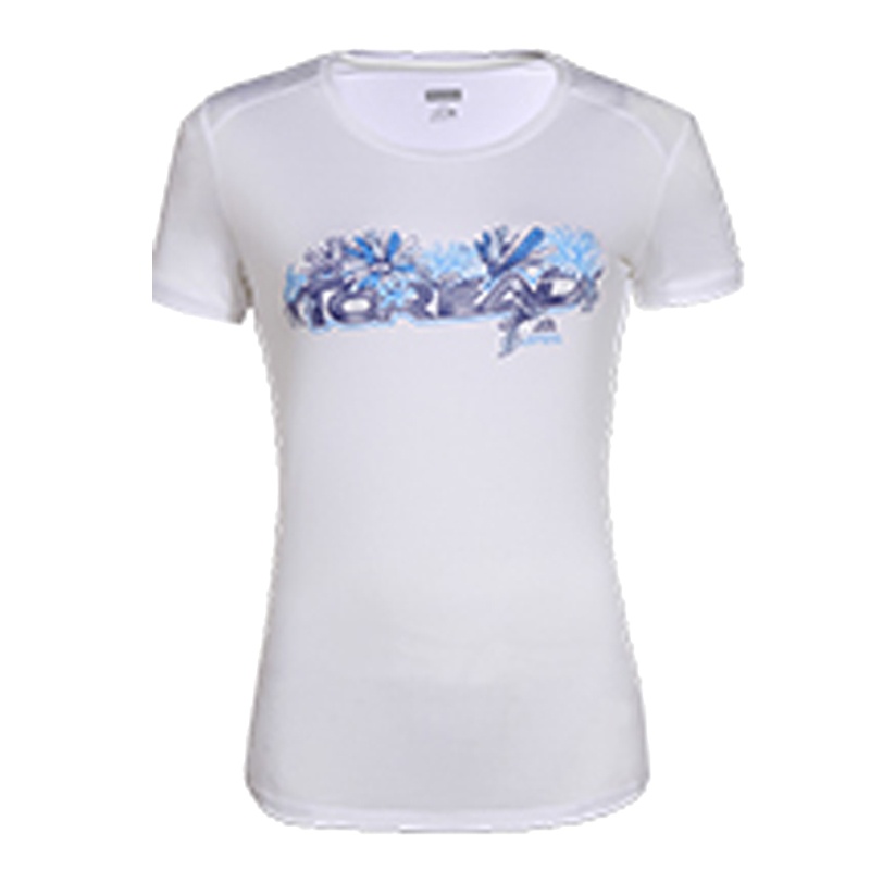 探路者（TOREAD）户外款女运动快干透气圆领印花短袖T恤KAJG82312