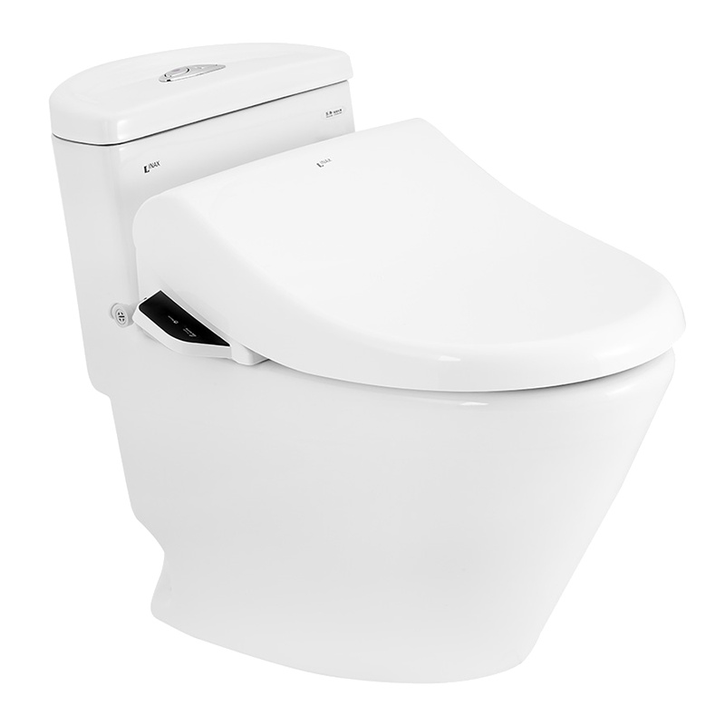 日本-伊奈（INAX）连体式智能座便器遥控盖板套装喷射虹吸马桶烘干