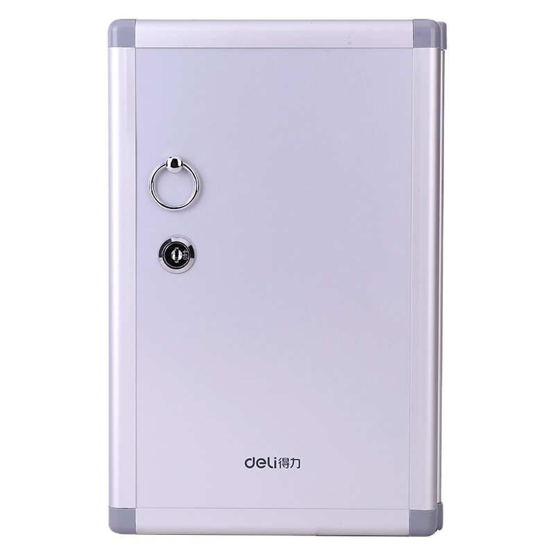 得力（deli）50800钥匙管理箱 金属钥匙柜钥匙箱壁挂式汽车钥匙管理箱子锁匙收纳盒 标准款 24位两排